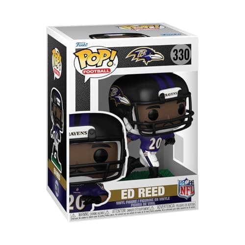 Funko Pop NFL Legends Ed Reed Ravens Collectable Vinyl Figure Gift Idea Official Merchandise Toys for Kids Adults Sports Fans Model Figure for Collectors