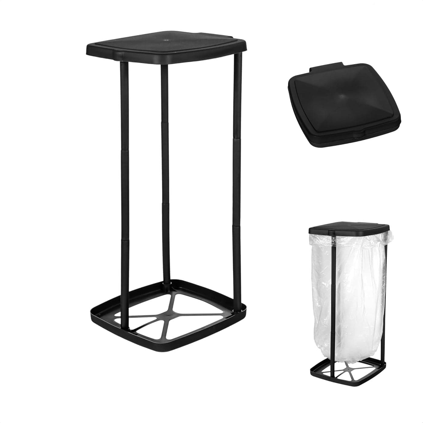 SEVIA Foldable Waste Bin Portable Expandable Trash Bag Holder Outdoor BBQ Grill Outdoor Camping Accessories for Indoor Outdoor Picnic Kitchen Home Use