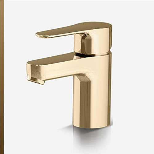 KOHLER July Comfort-Height Basin Mixer, Single Control Lav Faucet, Without Drain (Vibrant French Gold Finish)