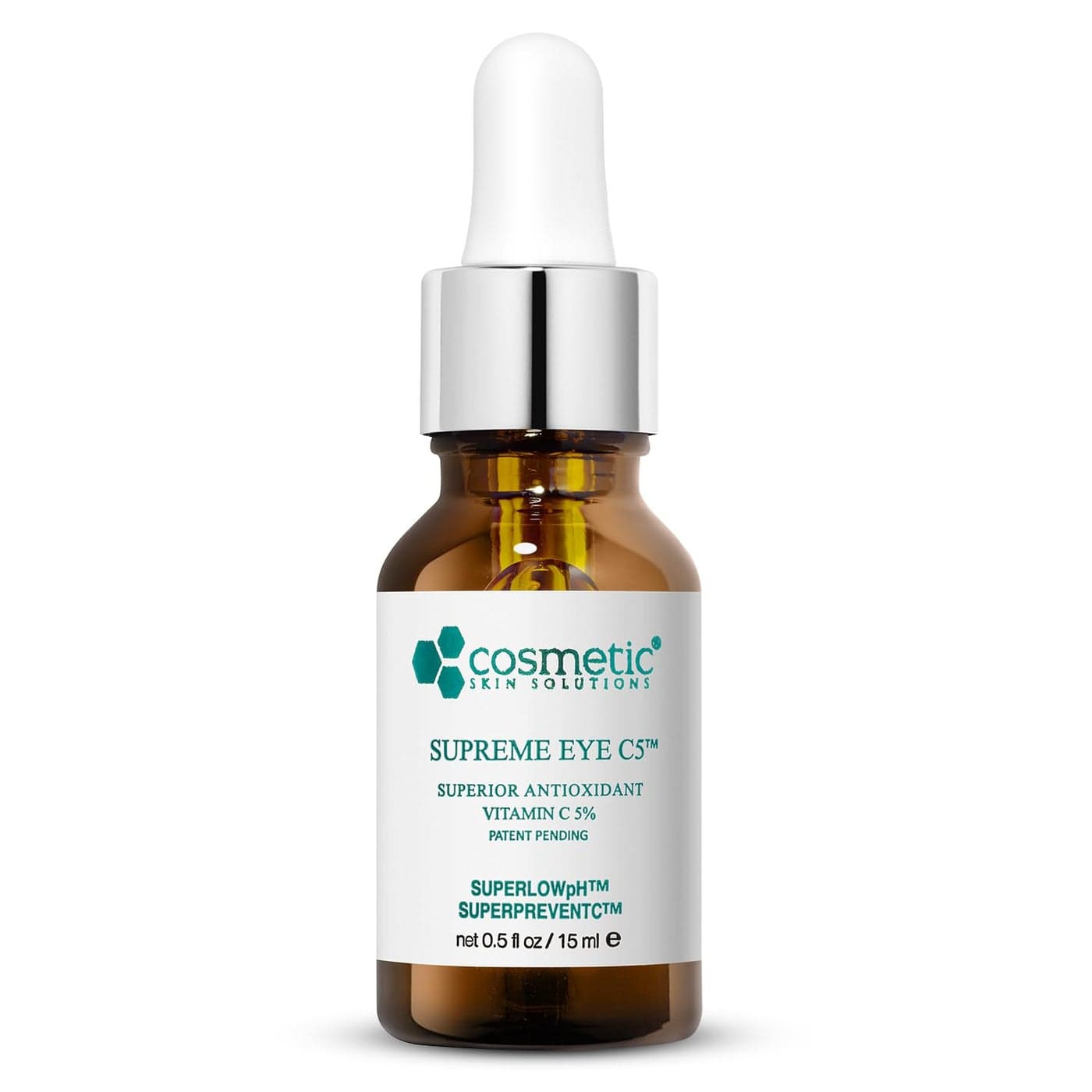 Supreme Brightening Eye Serum with 5 Vitamin C Hyaluronic Acid and Asiatic Acid 15 mL