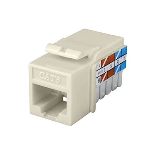 Construct Pro™ Cat6 Keystone Jack (Light Almond)