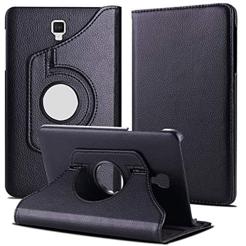 TGK Rotating Cover for Samsung Galaxy Tab A 10.5 inch 2018 (SM-T590/ T595/ T597) Black 360 Degree Smart Leather Case