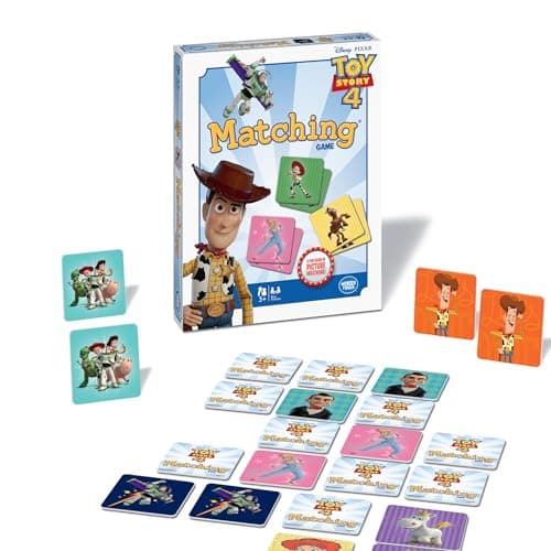 Wonder Forge Toy Story 4 Matching Game Build Focus and Memory with Woody Buzz and Beloved Pixar Characters Fun and Engaging Activity for Kids Ages 3