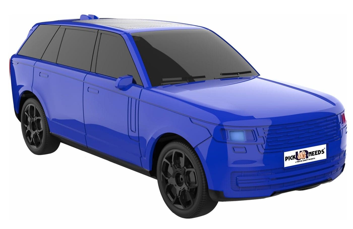Pick Ur Needs Car Design Wireless Speaker USB/TF Card/FM Support RGB Light 1200mAh Battery 10 W Car Toy Design Bluetooth Speaker (Blue)