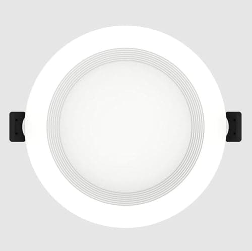 RAB Lighting WFRL-Field-Adjustable Edge-Lit LED Downlight-Canless Wafer Design-Black/White Trim-5CCT Selectable 2700K-5000K-90 CRI-Wet Rated/Dimmable for Modern Ceilings (WFRL4R99FA120WB, 1)
