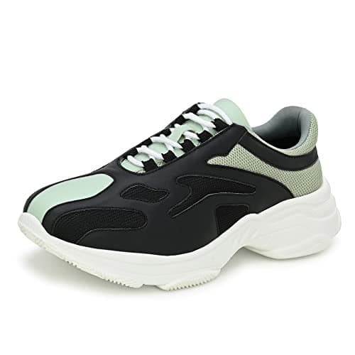 Cruiser Chunky Sneaker for Men | Bold & Trendy Design | Lightweight & Comfortable with Cushioned Insole | Perfect for Streetwear & Casual Outfits_Black_6 UK