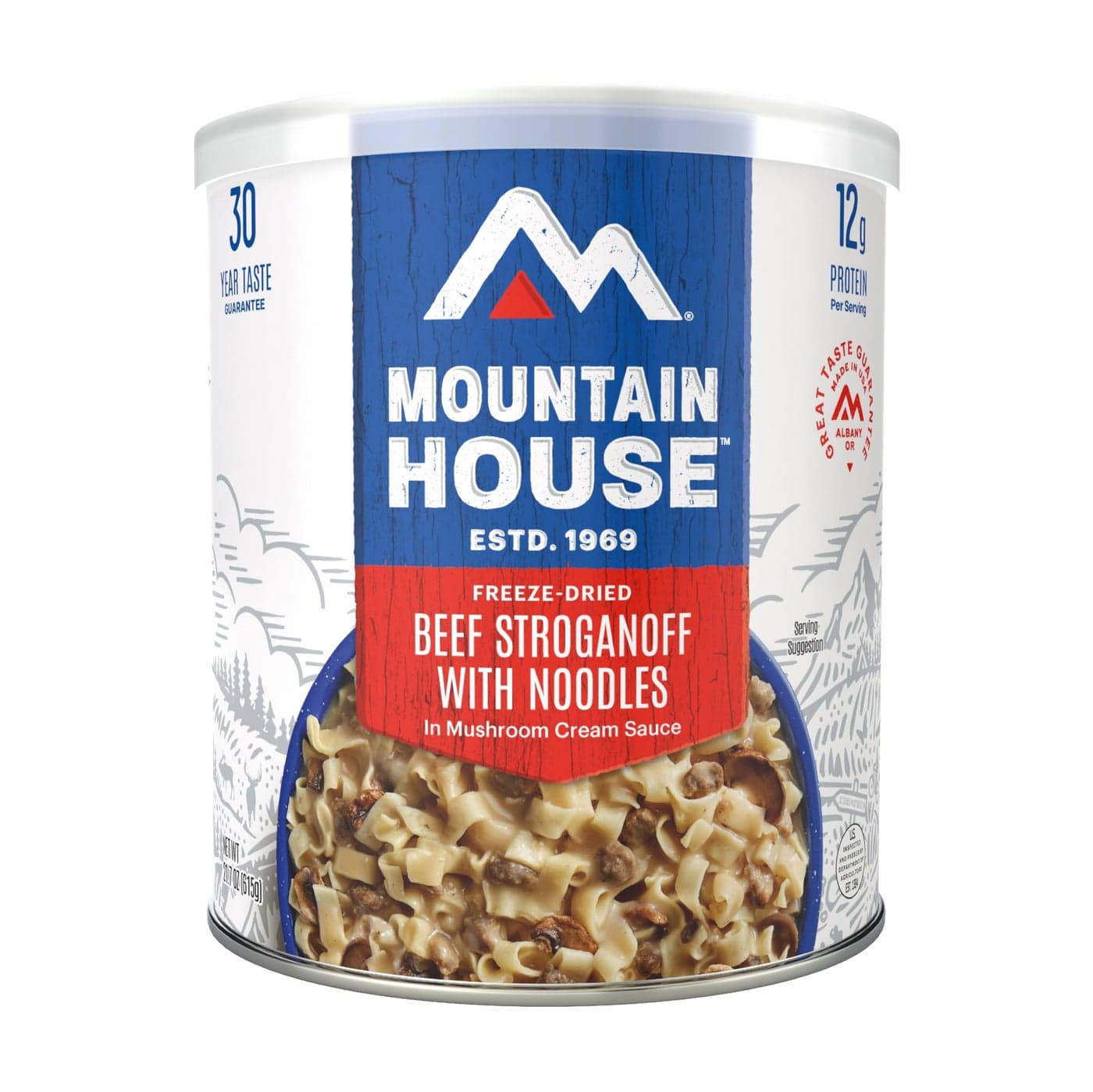 Mountain House Beef Stroganoff with Noodles #10 Can, Freeze Dried Survival & Emergency Food, 10 Servings