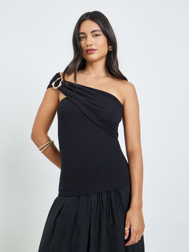 Styli Black Sleeveless Knit Top