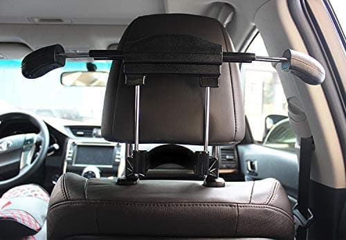 MACHSWON Car Headrest Retractable Hanger Car Seat Coat Jacket Suit Hanger Hook Stainless Steel