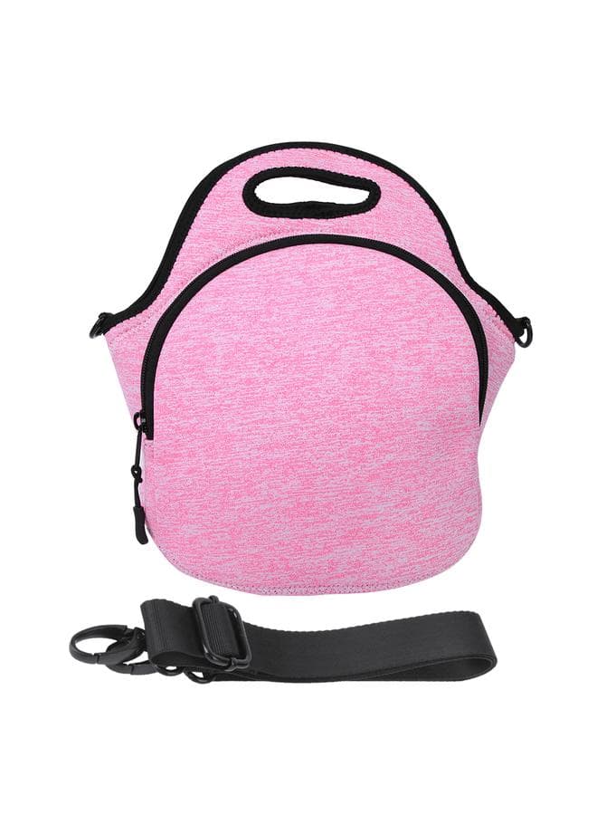 Neoprene Shoulder Strap Sports Bag Insulation Lunch Food Bag for Outdoor Picnics Travel WorkingPink