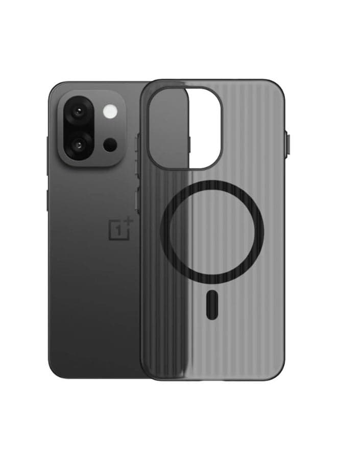 Case Compatible with OnePlus 13T 2025, Ultra Thin Corrugated Texture Frosted Mag-safe Case, Translucent Magnetic Wireless Charging Phone Cover