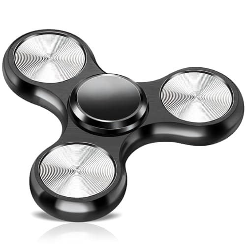 Fidget Spinner for Adults Ultra Durable Metal Silent Fidget Spinners Sensory Fidget Toys with Stainless Steel Bearings ADHD Autism Anxiety Stress Relief Easter Basket Stuffers Gifts for Adults