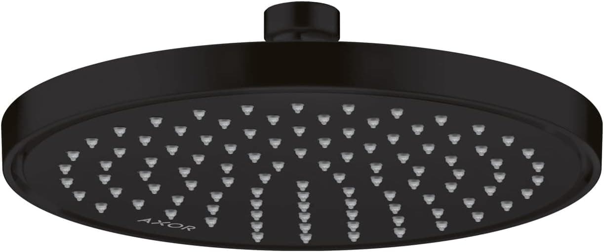AXOR ShowerSolutions 9inch Showerhead 1Spray Rain in Matte Black 35367671