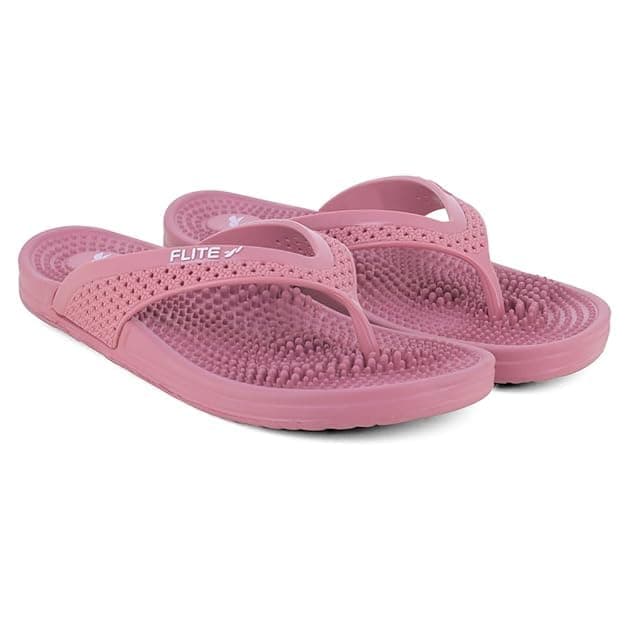 FLITE Daily Use Slippers for Women|| Bathroom Slippers for Ladies || Comfortable Slip Resistance (Tulip-Purple, UK Footwear Size System, Adult, Women, Numeric, Medium, 5)