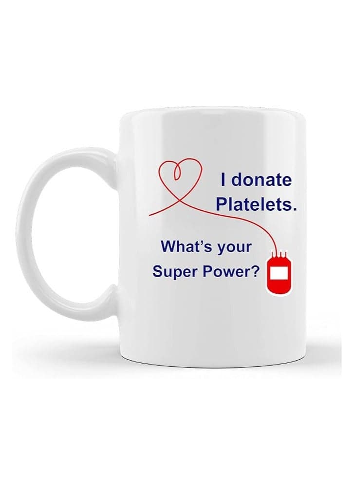 Blood Donation Awareness Ceramic Coffee Mug | Give The Gift Of Life:Donate Blood|Donate Blood Save A Life|Support The Need For Blood Donors