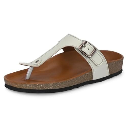 Centrino Women’s Berkin-Style Slip-On Sandals | Open Toe Design | Soft PU Footbed | Lightweight & Comfortable | Arch Support | On-Grip Sole | Casual Outdoor Wear (7692)