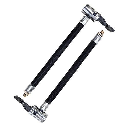 YehVeh 2 Pack Portable Air Compressor Hose Adapter with Lock on Air Chuck Schrader Valve M6 Screw Threaded Connection for Cordless Tire Inflator Electric Tire Pump Air Pump Tire Pressure Gauge