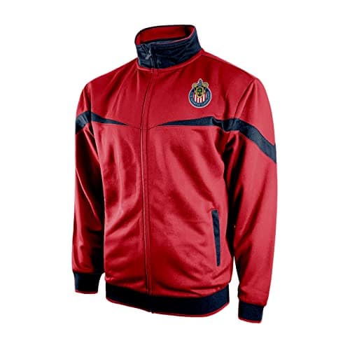 Icon Sports Officially Licensed Chivas Soccer Track Jacket - Unisex Adult - CH39TJ Red XL
