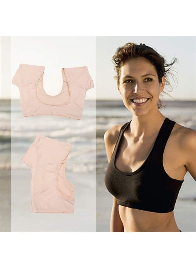 Women's Underarm Sweat Vest Guard, Washable Shield for Ladies (M) - Yellow