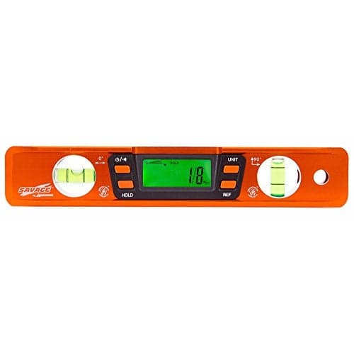Swanson Tool Co SVT200 9 Inch Savage Digital Magnetic Aluminum Billet Torpedo Level,Orange
