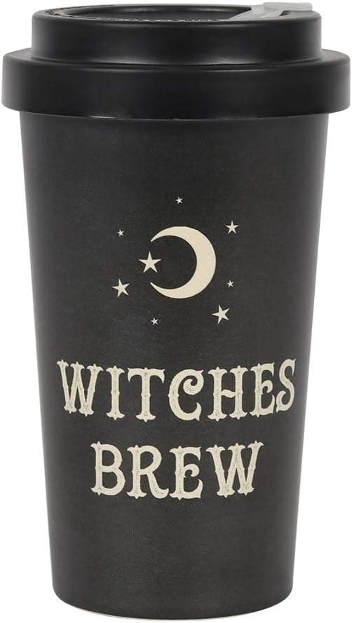 Pacific Trading Witches Brew Bamboo Mug With Sleeve 59inches Height Fibre Kitchen Kitchen Accessories