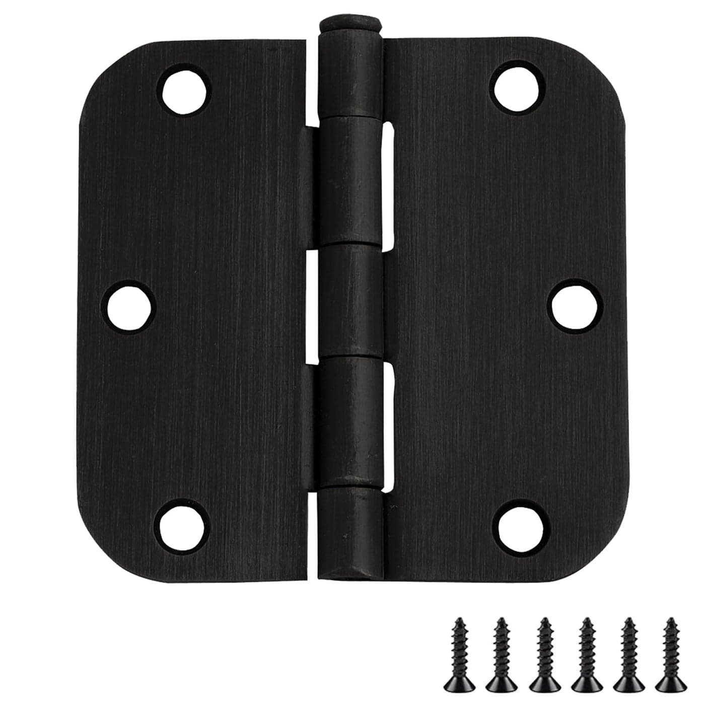 3Pack 35Inch x 35Inch Interior Door Hinges with 58Inch Radius Oil Rubbed Bronze Heavy Duty Steel Construction Left or RightHanded Design House 181438
