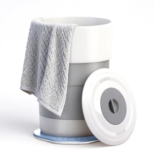 Arrocent Towel Warmer 23L Towel Warmer Bucket with Time Setting Auto ShutOff Retractable Portable Fits Up to Two Large Towels Bathrobes Blankets PJs and More