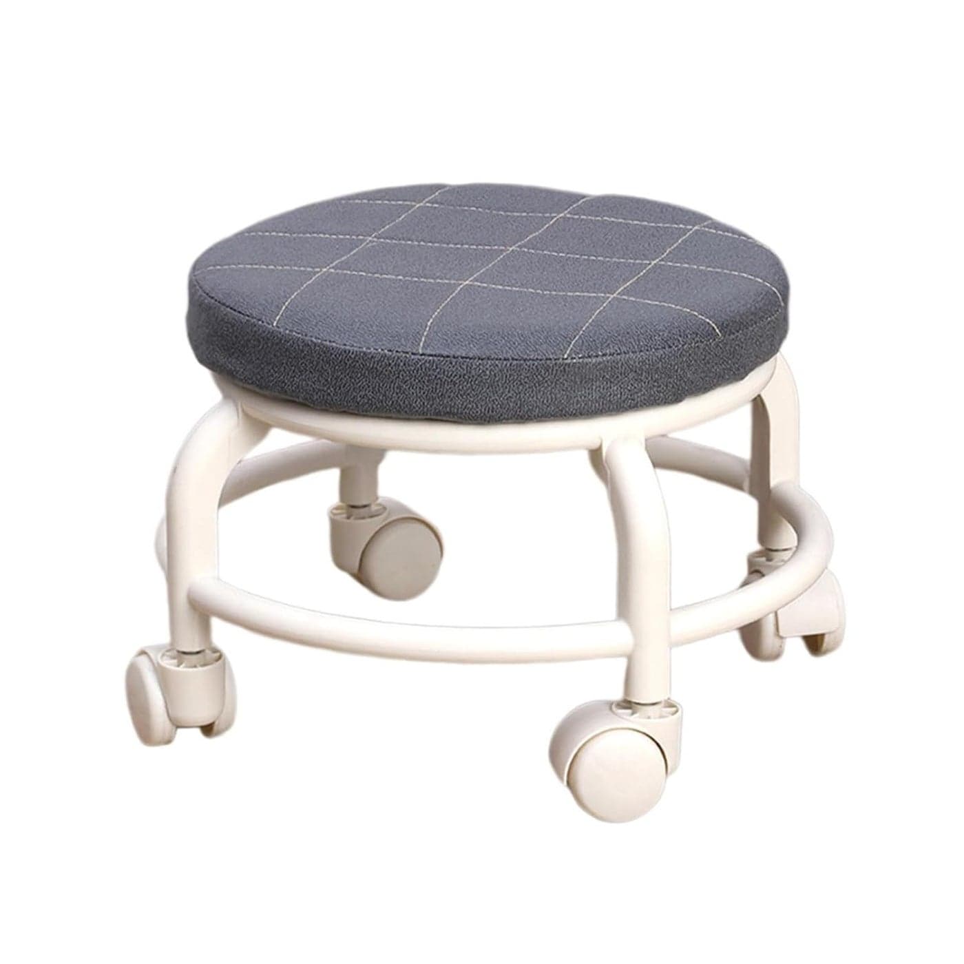 Vroxy Multipurpose Movable Wheel Stool Chair with Wheels Low Height Rolling Stool for Home Kitchen Picnic Kids and Adult 1Pcs
