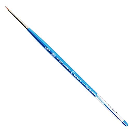 Winsor & Newton Cotman Water Colour Series 111 Short Handle Synthetic Brush, SH #000, Brown