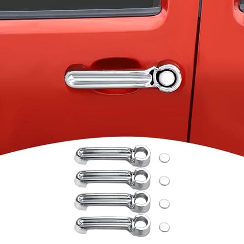 PDKLIN for Nitro Door Handle Cover Trim for Dodge Nitro 20072012 for Jeep Liberty 20072012 Chrome Exterior Accessories 4pcs