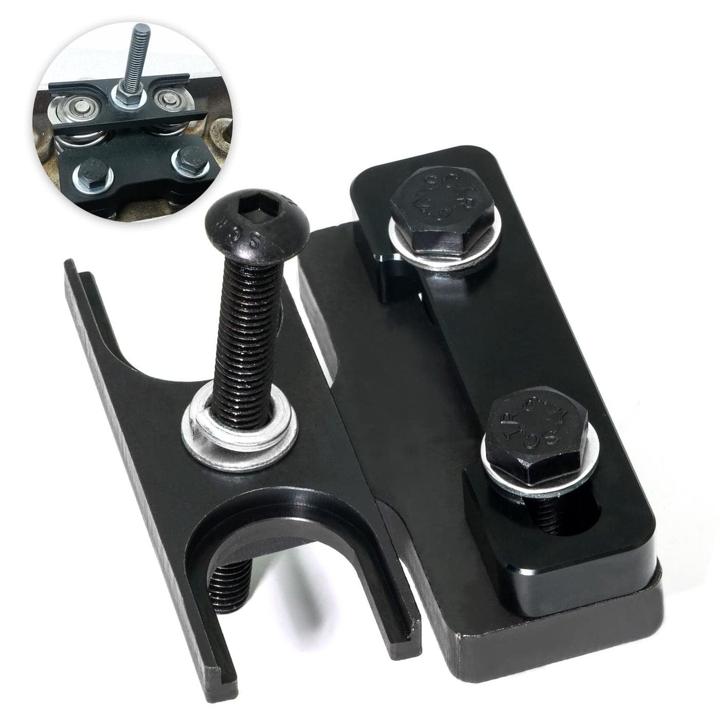 Aumzong Valve Spring Compressor tool LS series valve spring removal tool kitCompatible with Chevy GM Trucks 48 53 57 60 62 LS1 LS2 LS3 LS6 EngineChevy LSX Camaro Corvette Trans am GTO G8