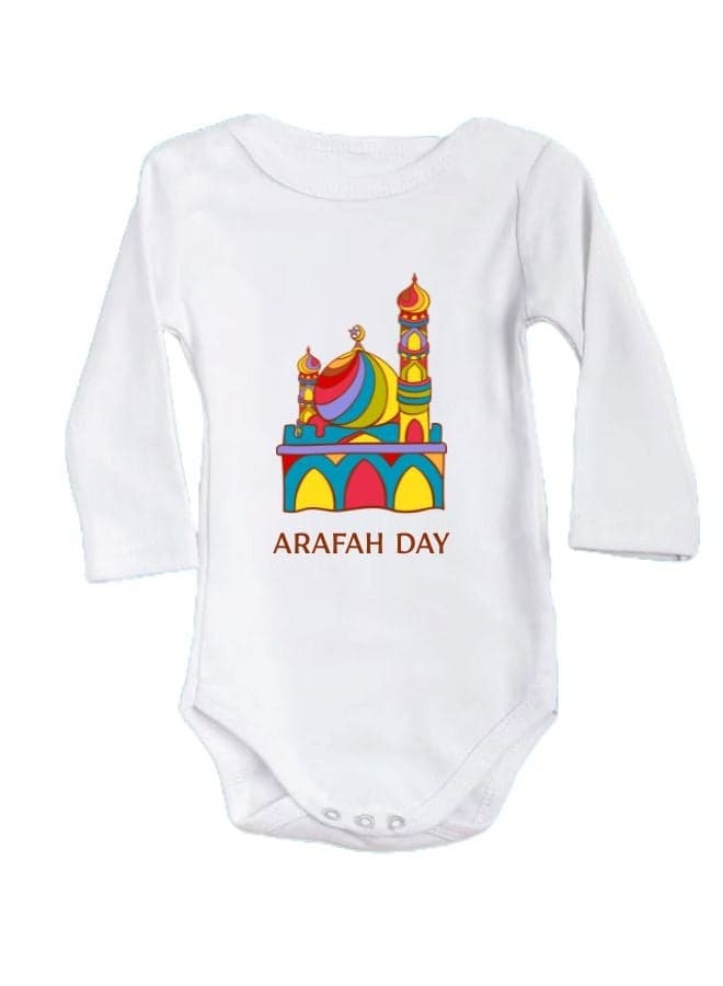Arafah Day Baby Romper|Long Sleeve Cotton Romper|Eid & Hajj Baby Outfit