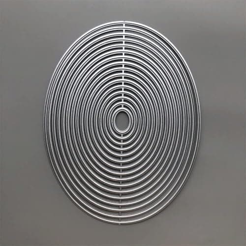 Silver New Oval Border Metal Cutting Dies for Card Mould Stencils Scrapbooking DieCuts Card Making Accessories DieCutting and Embossing Making Embossing Paper Photo Album Stamps Crafts Templates