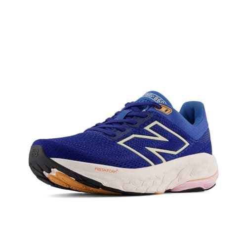 New Balance Women's Fresh Foam X 860 V14 Running Shoe, Inkwell/Calcium/Washed Pink, 5.5