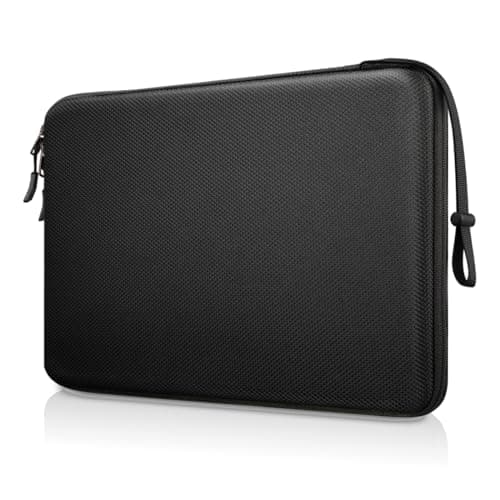FINPAC Hard Laptop Sleeve Case for 13 inch MacBook Air M4 2025 A3240 M3 2024 A3113, 14 inch MacBook Pro M5/M4/M3/M2 A3434 A3401, 13" Air/Pro, Waterproof Case for Dell, Surface Laptop, HP, Acer, Black