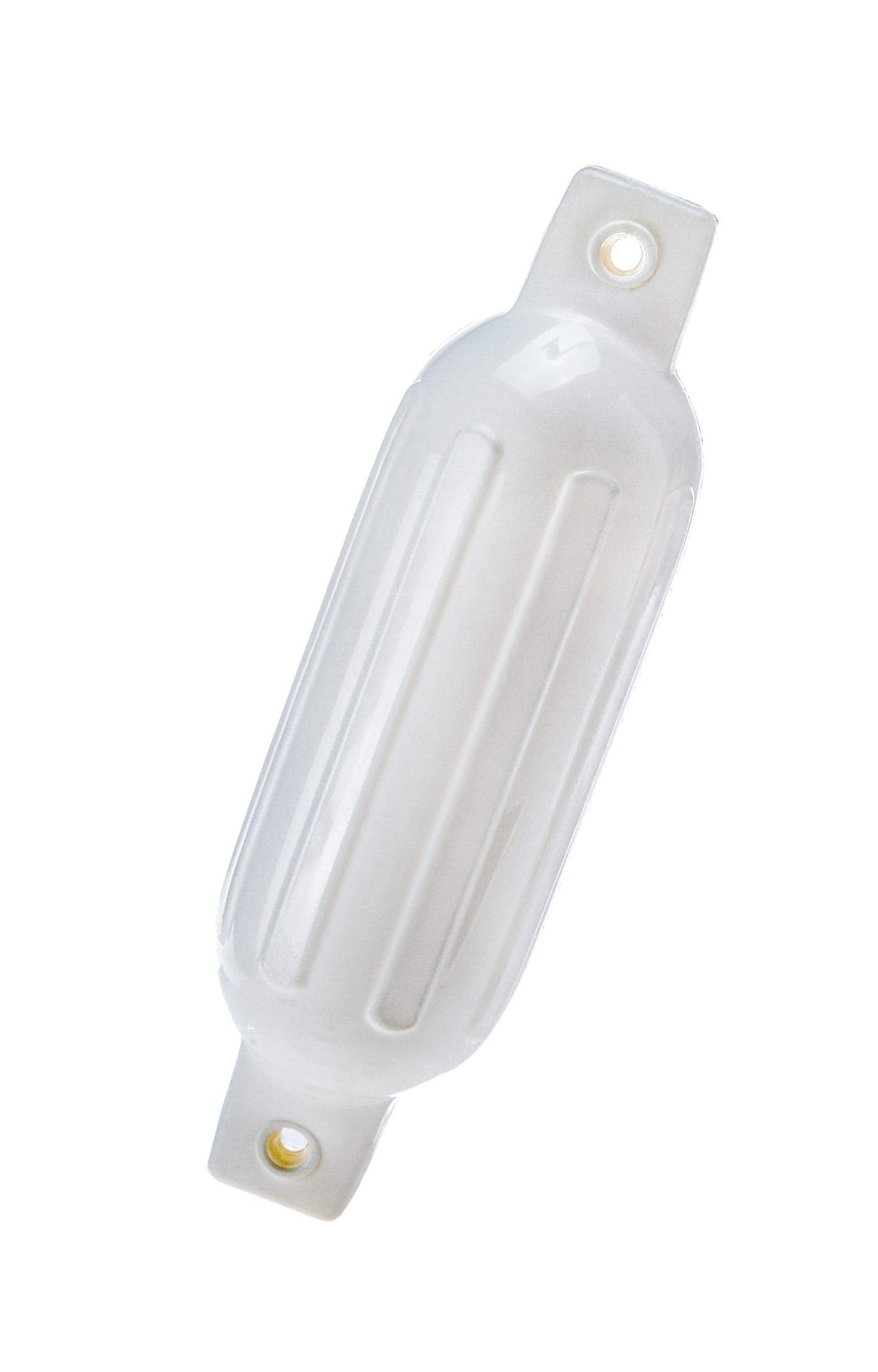 Seachoice 79001 Twin Eye Ribbed Fender, 4-½-Inch x 16-Inch, White, 10'-20' Boat