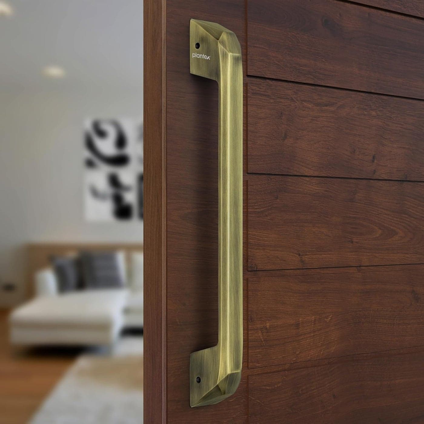 Plantex Door HandleMain Door Handle14 Inch PullPush Handle for HomeOfficeHotel Pack of 1 SH351 Brass Antique 3 Years Warranty