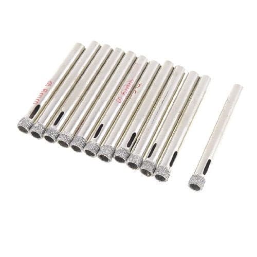 uxcell 6mm Diamond Tool Drill Bit Tile Glass Hole Saw 12 Pcs