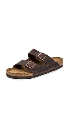 Birkenstock Unisex Arizona Soft Footbed Habana Oiled Leather Soft Footbed Sandals - 37 M EU / 6-6.5 B(M) US