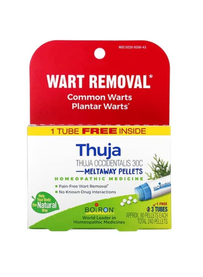 Boiron, Thuja Occidentalis, 30C, 3 Tubes, 80 Pellets Each
