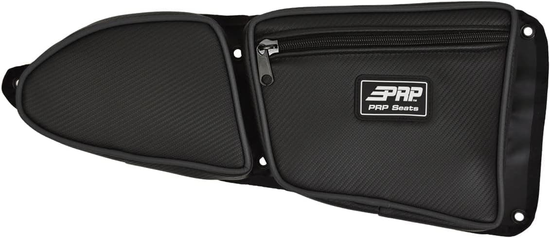 PRP Seats E37-210 Carbon Fiber Black Passenger Side Door Bag with Knee Pad