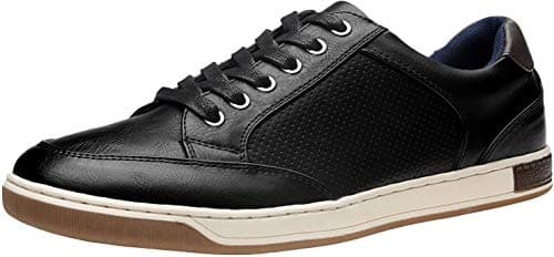 Jousen Men's Casual Shoes Memory Foam Casual Sneakers for Men (A81Q02 Black 12)