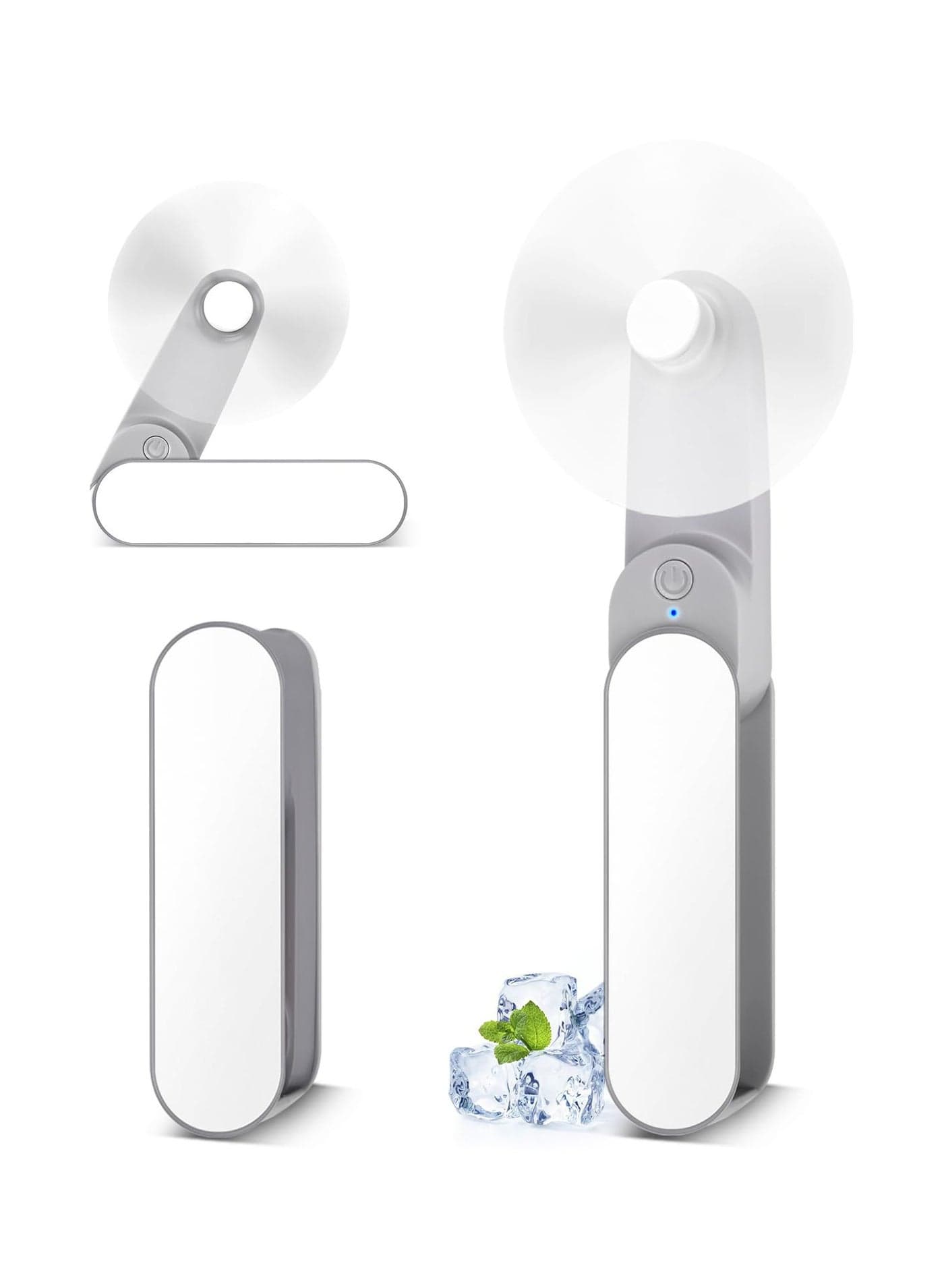 Portable Rechargeable Mini Fan, 2-Speed Handheld USB Fan, 1500mAh Battery, Foldable Eyelash Fan for Women, Perfect for Travel and Outdoor Essentials