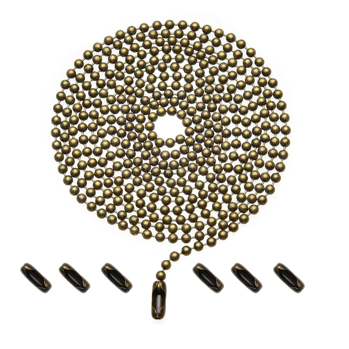 Pull Chain Extension for Ceiling Fans and Light Fixture 59inch Long with 6 Matching Connectors Bronze