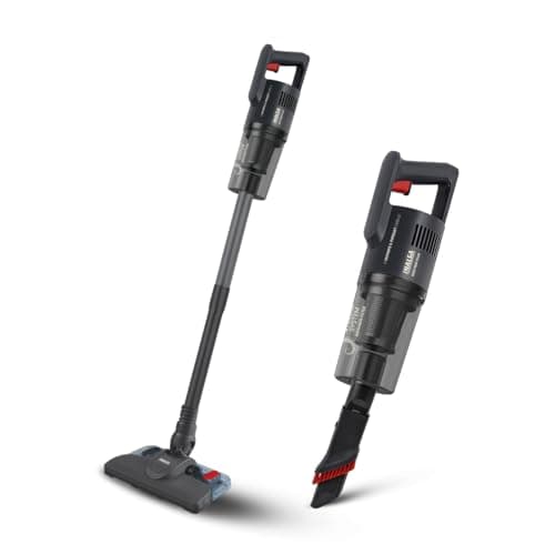 Inalsa Vacuum Cleaner with Mop for Floor Cleaning| 800 W Motor with Strong 16 KPA Suction|Electric Mop|5 Level Efficient Filtration|Handheld Vacuum Cleaner for Home (Ozoy Mop Plus),Black
