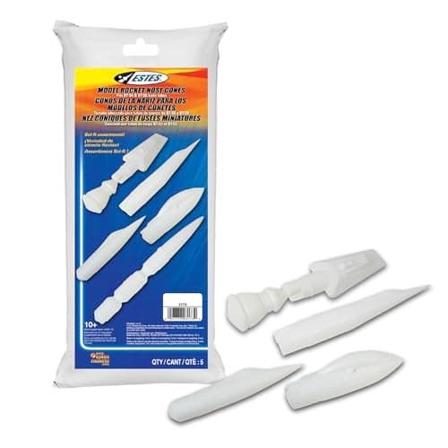 Estes 3173 5Pack of SciFi Nose Cones Model Rocket Nose Cones Rocket Model Accessories for Ages 10