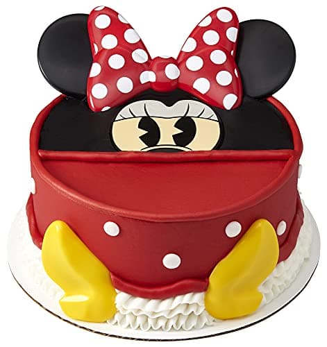 DecoSet Disneys Minnie Mouse Creations Cake Topper 6Piece Disneys Minnie Mouse Cake Decoration