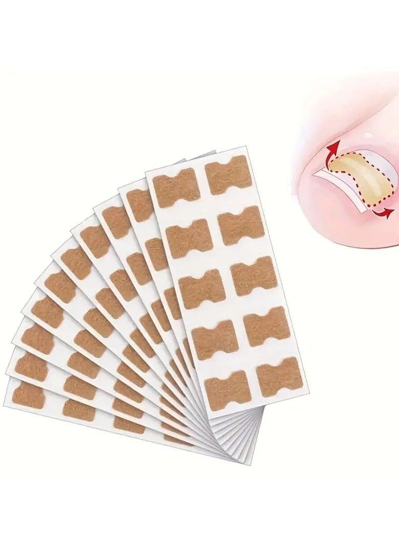 10 sheet Ingrown Toenail Corrector Patch,Ingrown Toenail Corrector Strips Toenail Correction Patches Ingrown Toenail Treatment Tool Foot Care No Glue Painless Toenail Correction Stickers