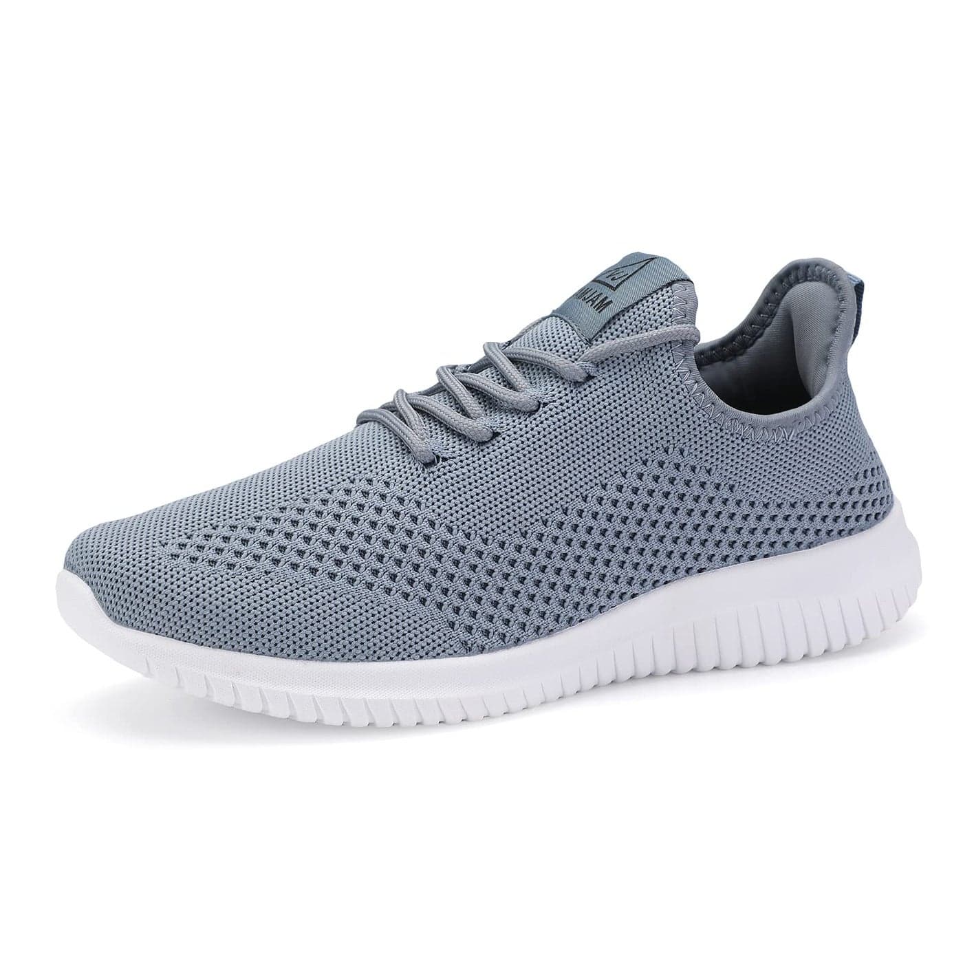 VAMJAM Mens Running Shoes Ultra Lightweight Breathable Walking Shoes Non Slip Athletic Fashion Sneakers Mesh Workout Casual Sports Shoes Light Blue Size 12