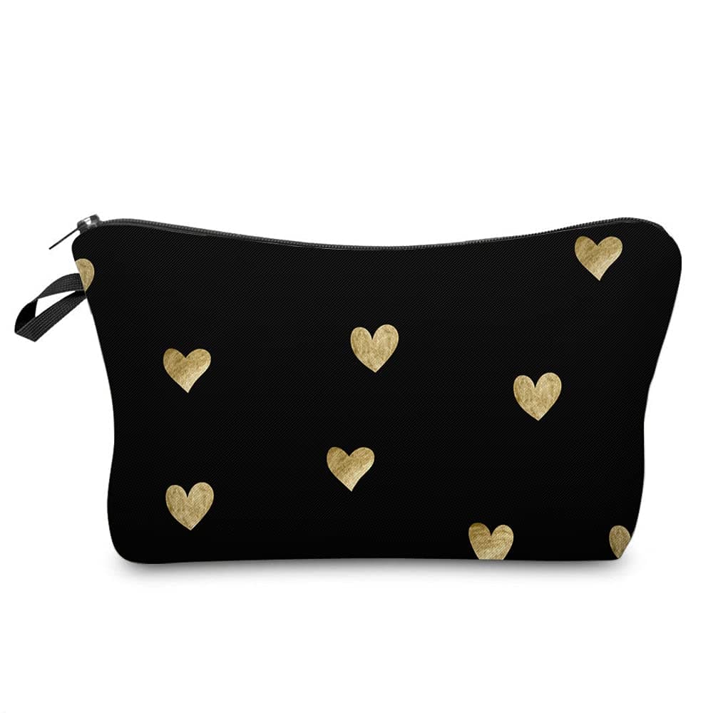 Deanfun Cosmetic Bag for Women Waterproof Cute Fashion Purse Makeup Bags Roomy Travel Toiletry Bag Accessories Organizer Gifts51356